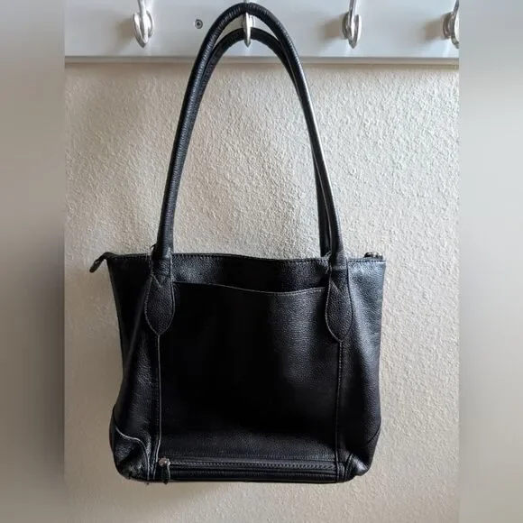 Lodis Black Pebbled Leather Tote Bag - Picture 4 of 9